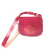 wilson's tooled leather burgundy red shoulder bag