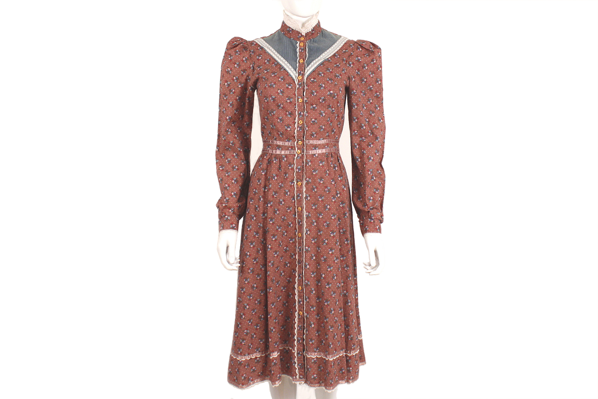 Gunne Sax By Jessica McClintock Vintage Prairie Flower Bouquet Print ...