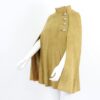 vintage dandi modes suede leather yellow belted cape