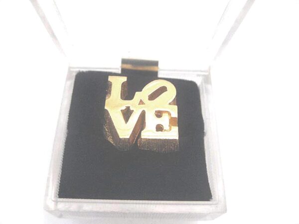 Robert Indiana iconic vintage love ring