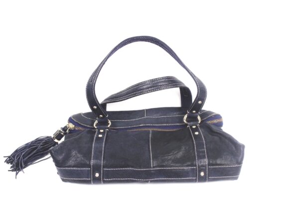 7 for all man kind blue leather handbag