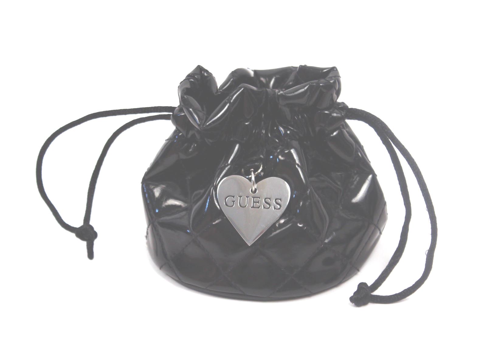 Guaranteed Original Guess Agata Shine Women's Drawstring Bag - Black