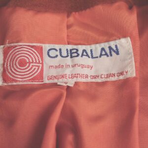Cubalan burnt orange rust suede vintage jacket