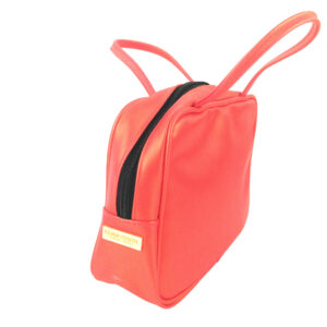 sonia rykiel tangerine orange cosmetic purse bag