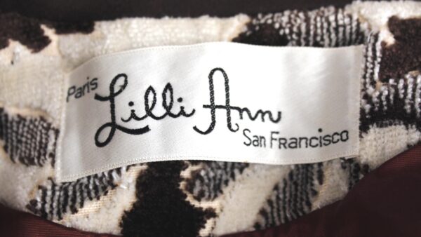 Lilli Ann multi color tapestry winter vintage coat