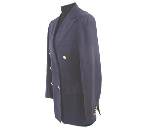 vintage Polo by Ralph Lauren mens blue double breast blazer jacket