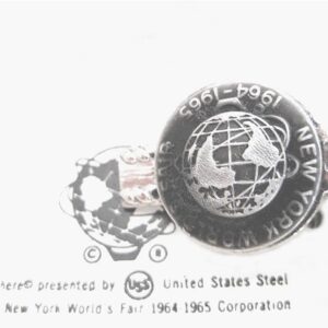 1960s New York Worlds Fair souvenir vintage cufflinks