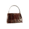 vintage alligator brown evening purse
