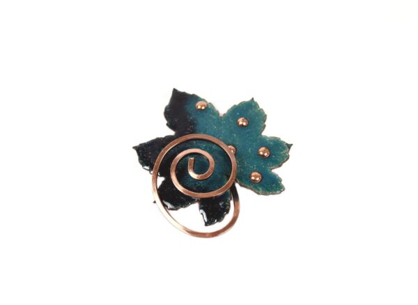 Renoir Matisse copper vintage brooch pin