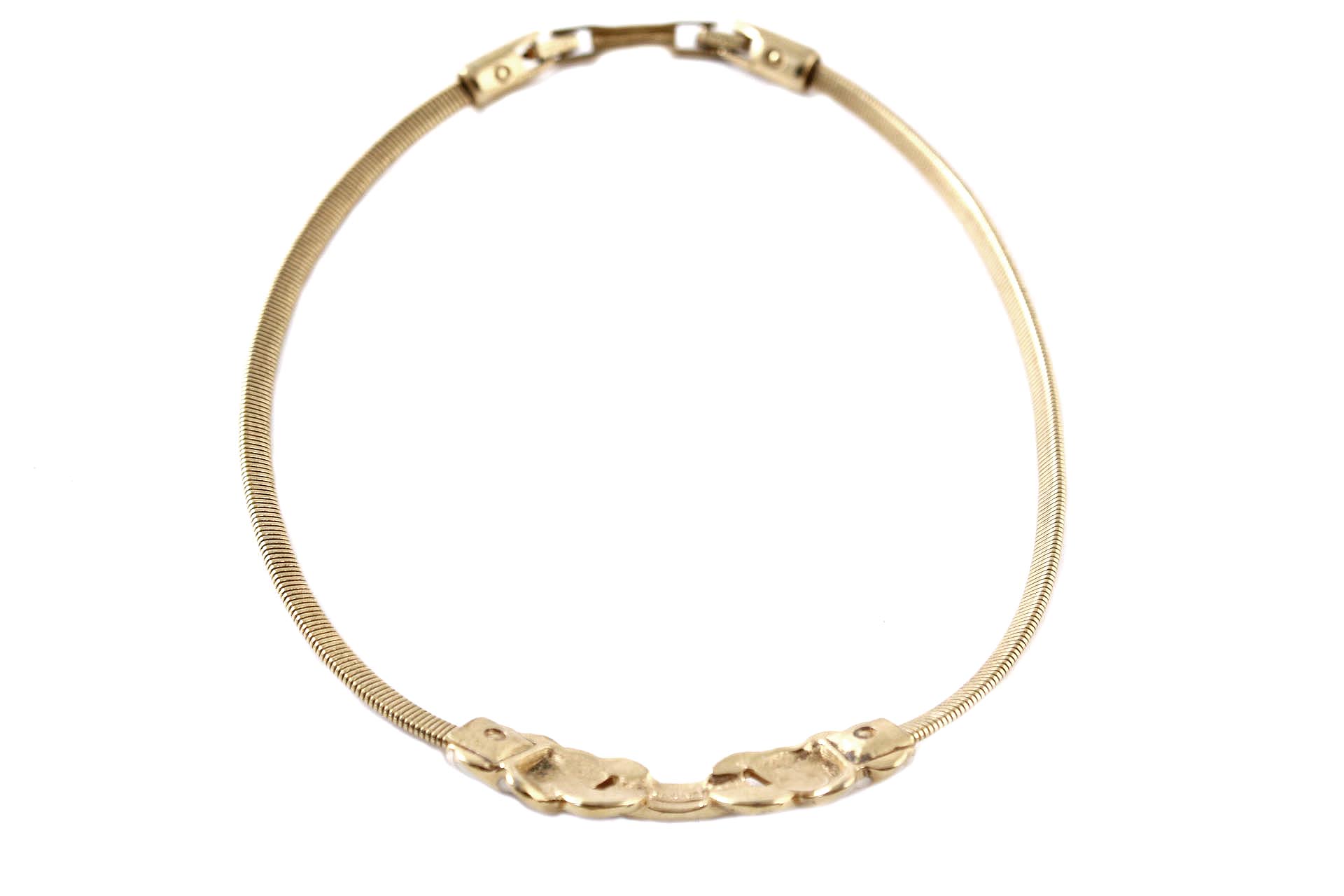 Vintage Monet Enamel Chain Bracelet