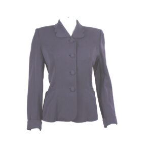 vintage 40s navy blue nipped waist jacket