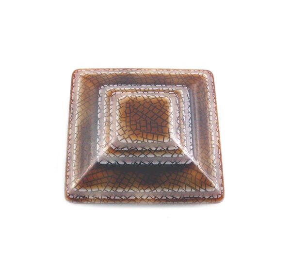 vintage Lea Stein Paris geometric cube brooch pin
