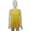 chanel silk sleeveless yellow blouse