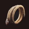 vintage gold tone mesh enamel accented snake bracelet