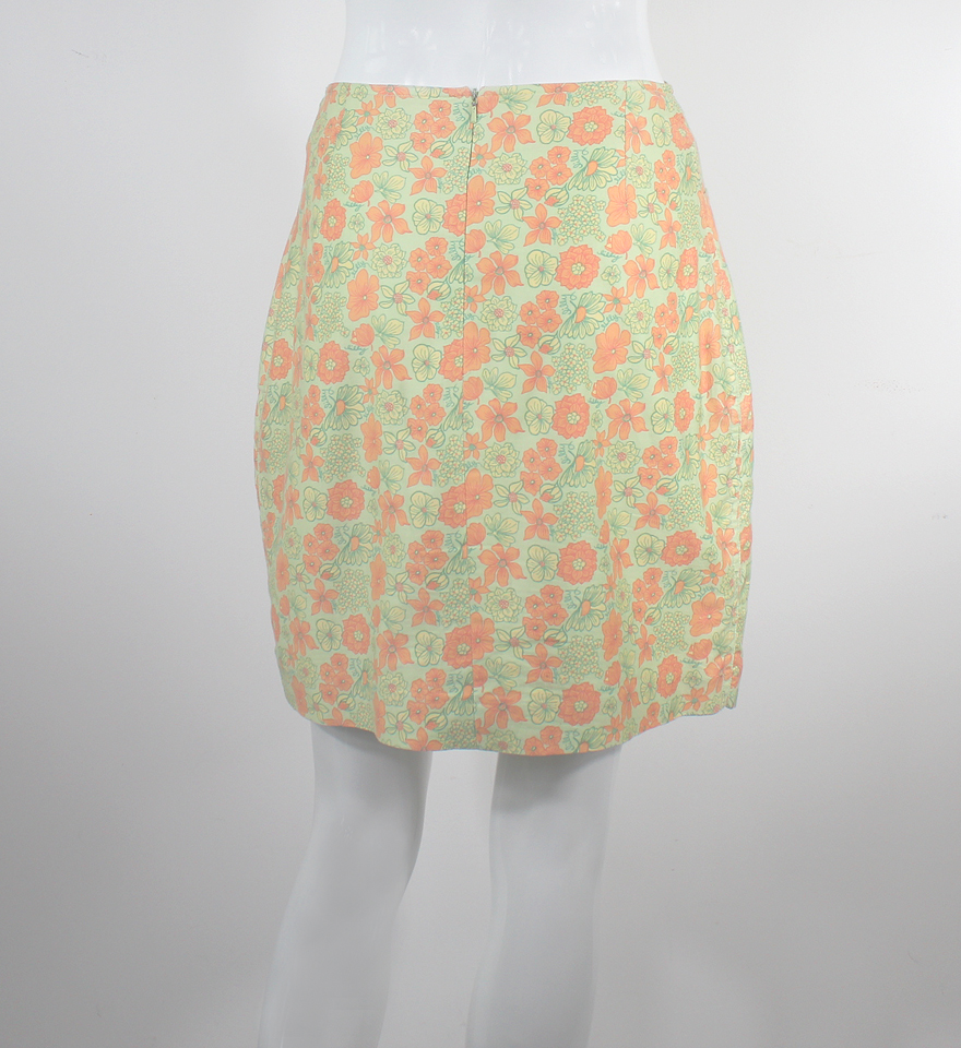 Vintage Lilly Pulitzer Floral 100% Cotton Mini Skirt Size 6 - Momentum ...