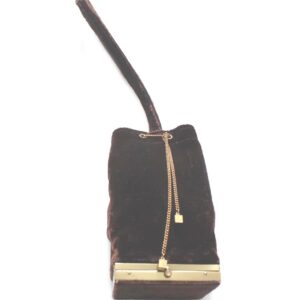 Dorette designer velvet compact vintage purse