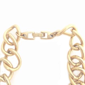 Napier three circle gold tone chain necklace