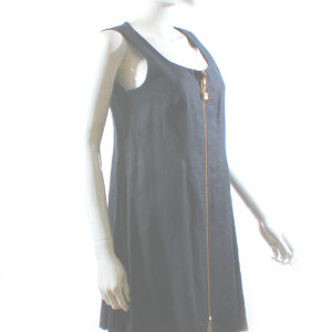 betsy johnson luxe black purse zipper front dress