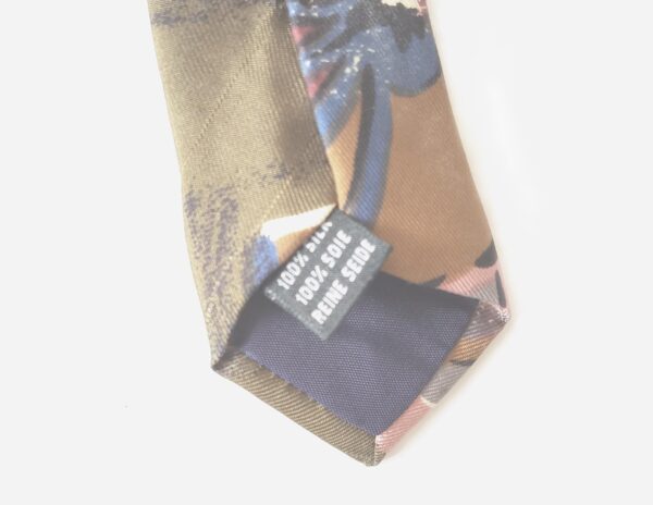 vintage paolo gucci floral print silk necktie