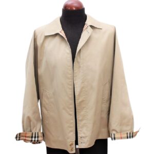 burberry 1990s tan nova check harrington vintage jacket