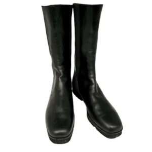 donna karen new york black wedge gray accent boots