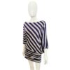 snap diagonal stripe print mini dress