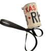 vintage texas license plate shoulder bag purse
