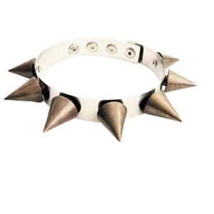 vintage metal spikes choker collar unisex necklace