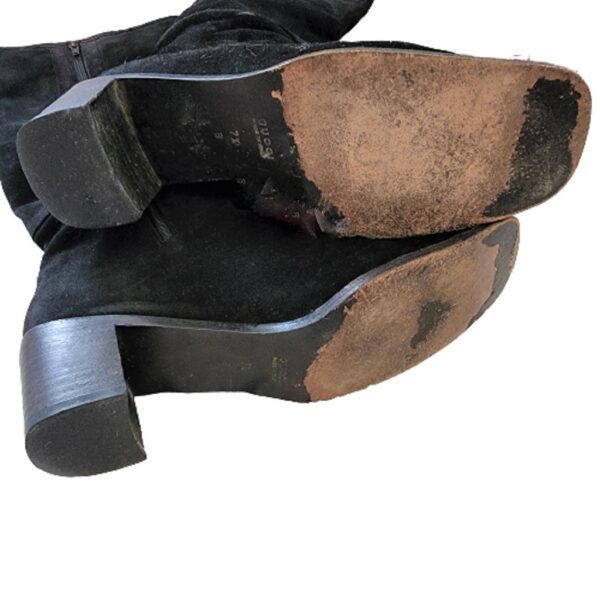 vintage gucci black suede boots
