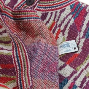 missoni sport vintage multi colors cardigan made in italy sweater
