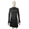 kill star black pointed sleeves carpe noctem gothic dress