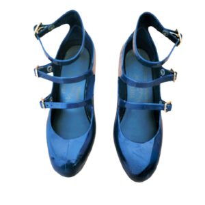 vivienne westwood blue melissa three strap shoes