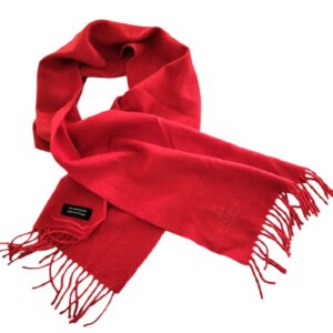 carroll & co. beverly hills red 100% cashmere scarf