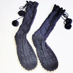 victoria's secret black sweater sock shoes