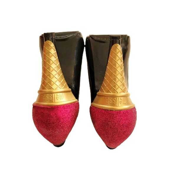 karl lagerfeld black melissa ice cream cone heels jellies shoes